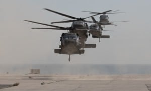 Black Hawk Helicopters Arrive at Kuwait Naval Base