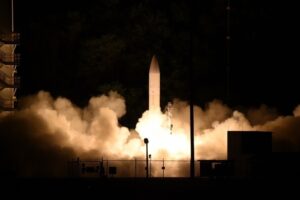 The Navy and Army executed the launch of the Common Hypersonic Glide Body, part of the LRHW, in a flight experiment from the Pacific Missile Range Facility in Kauai, Hawaii in March, 2020 (U.S. Navy Photo)
