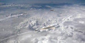 Concept art of DARPA's Glide Breaker counter-hypersonic weapon interceptor program. (Image: DARPA)