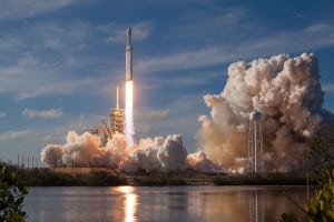Falcon Heavy launch---SpaceX photo