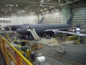 Tankers at Boeing Everett tanker modification center---MS photo